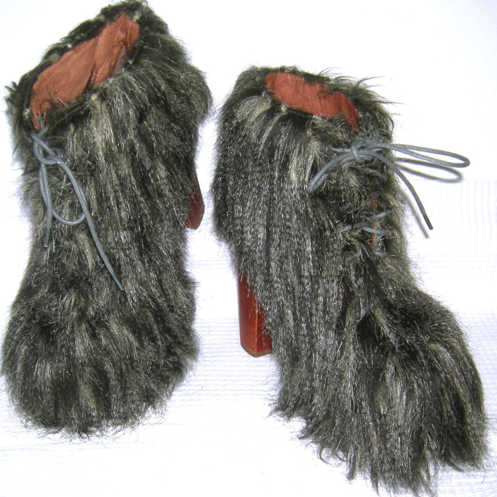 Jeffrey Campbell Shag Lita Boots Chewbacca Hairy